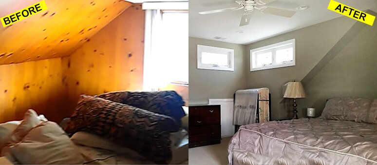 bedroom before after
